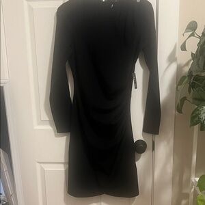 Express Black Long Sleeve Dress